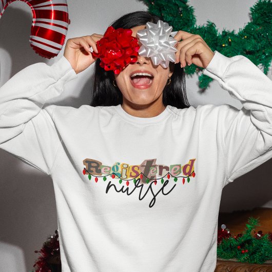 Geregistreerde verpleegkundige retro scrapbooking trui