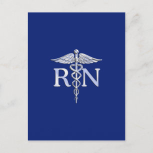 Geregistreerde Verpleegkundige RN Caduceus op Navy Briefkaart