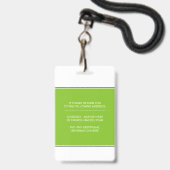 Geregistreerde verpleegkundige RN lime groene foto Badge (Back with Lanyard)