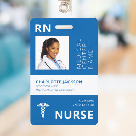 Geregistreerde verpleegkundige RN medewerker foto Badge
