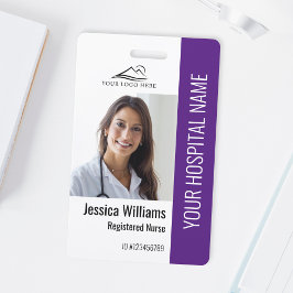 Geregistreerde Verpleegkundige RN Medisch Paars Fo Badge