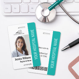Geregistreerde verpleegkundige RN Medisch Teal Fot Badge