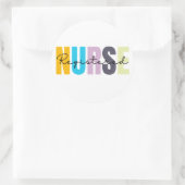 Geregistreerde verpleegkundige RN SCHATTIGE Ronde Sticker (Tas)