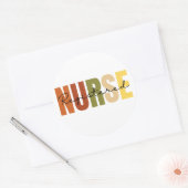 Geregistreerde verpleegkundige RN SCHATTIGE Ronde Sticker (Envelop)