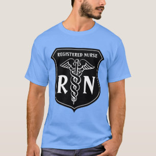 Geregistreerde verpleegkundige RN t-shirt met cadu
