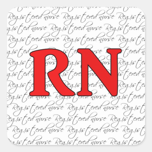 Geregistreerde verpleegkundige sticker (Voorkant)