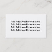 Geregistreerde verpleegkundige Visitekaartjes (Achterkant)