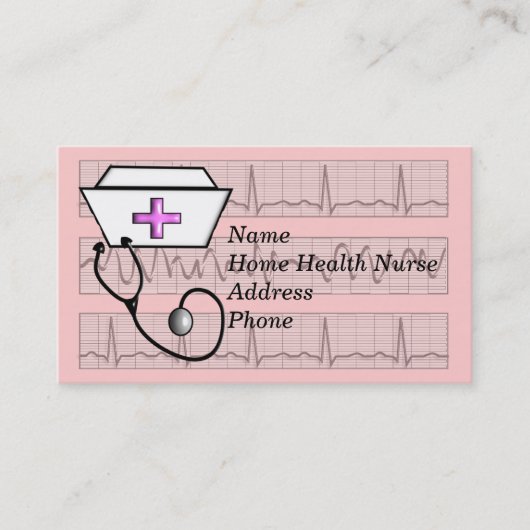 Geregistreerde verpleegkundige Visitekaartjes (Voorkant)