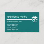 Geregistreerde verpleegkundige Visitekaartjes (Voorkant)