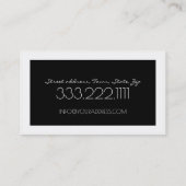 Geregistreerde Verpleegkundige Zwart & Wit Bold De Visitekaartje (Achterkant)