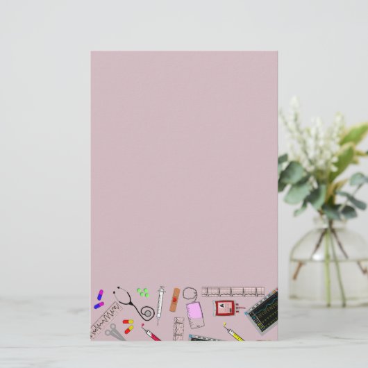 Geregistreerde verpleegmiddelen briefpapier (Staand voorkant)