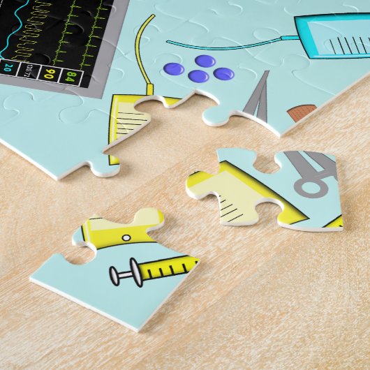 Geregistreerde verpleegmiddelen Jigzaag Puzzle Legpuzzel (Zijkant)