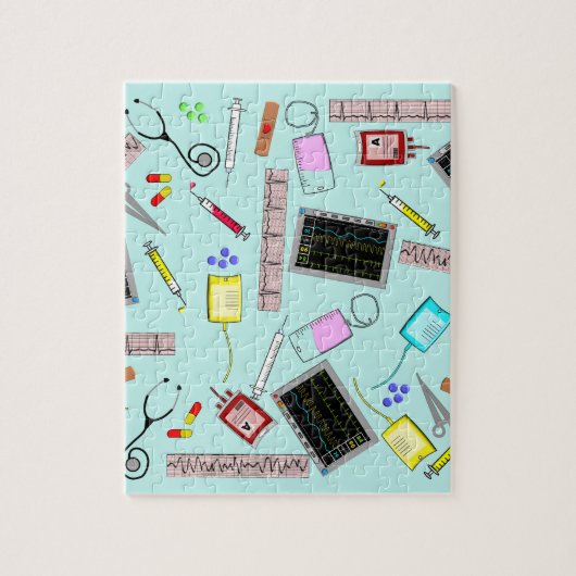 Geregistreerde verpleegmiddelen Jigzaag Puzzle Legpuzzel (Verticaal)