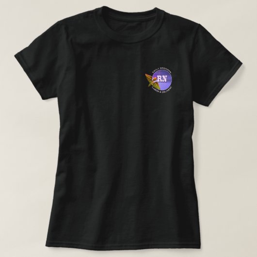 Geregistreerde verpleegster | Arbeid en levering.  T-shirt (Design voorkant)