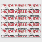 Geregistreerde verpleegster cadeaupapier (Vlak)