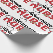 Geregistreerde verpleegster cadeaupapier (Hoek)