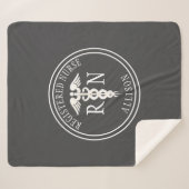 Geregistreerde verpleegster Caduceus Gray, geperso Sherpa Deken (Voorkant (horizontaal))