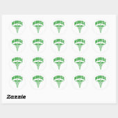 Geregistreerde verpleegster Caduceus Green Ronde Sticker (Vel)