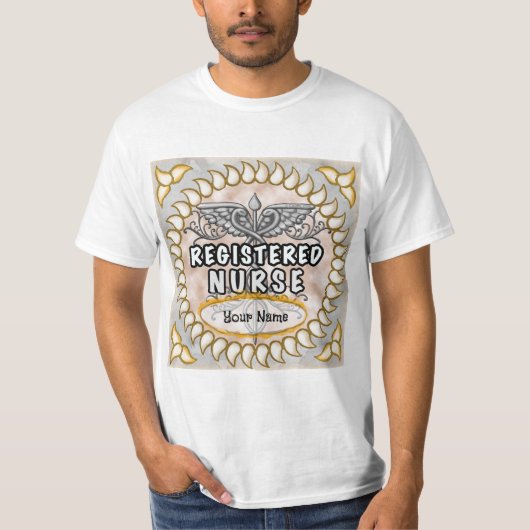 Geregistreerde verpleegster Caduceus T-shirt (Voorkant)