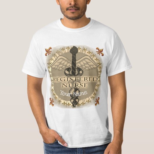 Geregistreerde verpleegster Caduceus T-shirt (Voorkant)