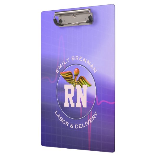 Geregistreerde verpleegster | Eigen naam arbeidslo Klembord (Links)