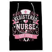 Geregistreerde verpleegster EST 2025 Verpleegkunde Medium Cadeauzakje (Voorkant)
