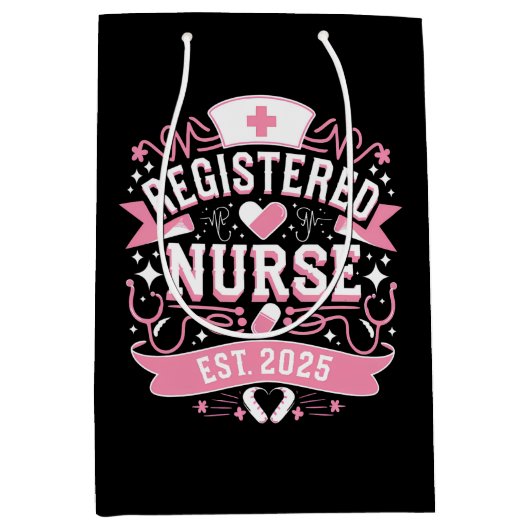 Geregistreerde verpleegster EST 2025 Verpleegkunde Medium Cadeauzakje (Voorkant)
