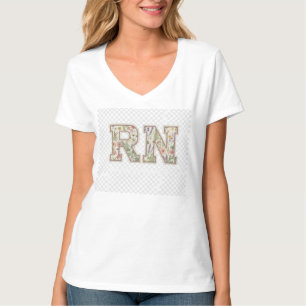 Geregistreerde Verpleegster Floral RN T-shirt – Cu
