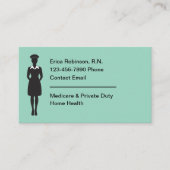 Geregistreerde verpleegster Gemakkelijk te lezen V Visitekaartje (Voorkant)