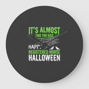 Geregistreerde verpleegster Halloween Spinnenweb e Grote Klok