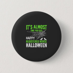 Geregistreerde verpleegster Halloween Spinnenweb e Ronde Button 5,7 Cm