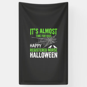 Geregistreerde verpleegster Halloween Spinnenweb e Spandoek