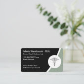 Geregistreerde verpleegster Home Gezondheid Privé  Visitekaartje (Staand voorkant)