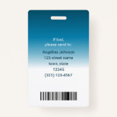 Geregistreerde Verpleegster ID Identificatie Naam  Badge (Achterkant)