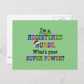 Geregistreerde verpleegster, Kerstmis Feestdagenkaart (Voorkant / Achterkant)