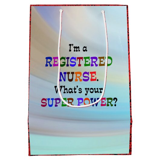 Geregistreerde verpleegster medium cadeauzakje (Achterkant)