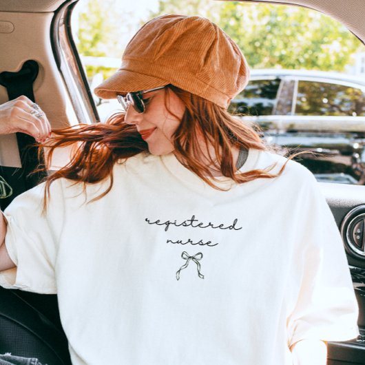 Geregistreerde Verpleegster Minimaal Zwar Script C T-shirt