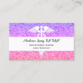 Geregistreerde verpleegster Modern Paarse roze gli Visitekaartje (Voorkant)