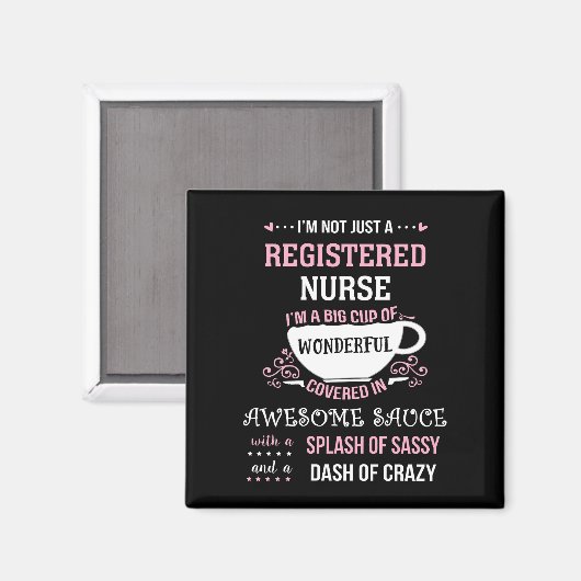 Geregistreerde verpleegster Prachtig Geweldige Sas Magneet (Voorkant / Achterkant)