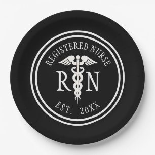 Geregistreerde verpleegster RN Caduceus Graduation Papieren Bordje
