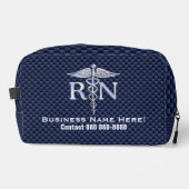 Geregistreerde verpleegster RN Caduceus met tekst Toilettasje (Voorkant)