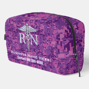 Geregistreerde verpleegster RN Caduceus met tekst Toilettasje