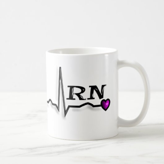 Geregistreerde verpleegster "RN" geeft QRS-ontwerp Koffiemok (Rechts)