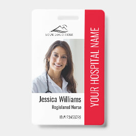 Geregistreerde verpleegster RN Medical Red Foto ID Badge