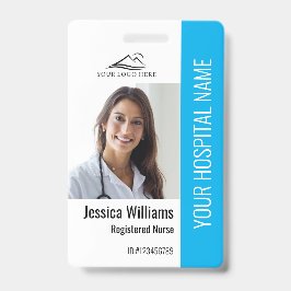 Geregistreerde verpleegster RN Medisch blauw foto- Badge