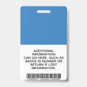 Geregistreerde verpleegster RN Medisch blauw foto- Badge (Back)