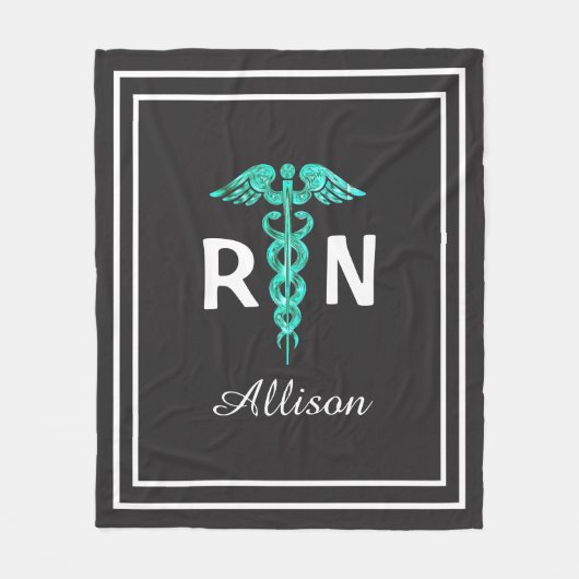 Geregistreerde verpleegster RN medisch gepersonali Fleece Deken (Voorkant)