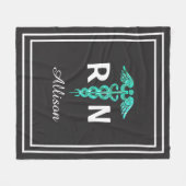 Geregistreerde verpleegster RN medisch gepersonali Fleece Deken (Voorkant (Horizontaal))