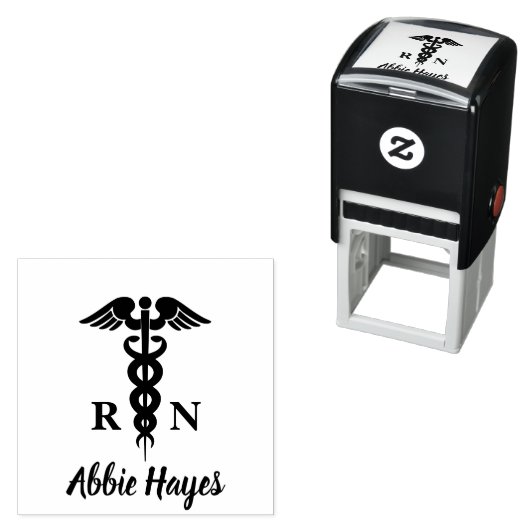 Geregistreerde verpleegster RN medische beroepsbeo Zelfinktende Stempel (In situ)