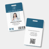 Geregistreerde verpleegster RN Medische ID-badge Badge (Front & Back)